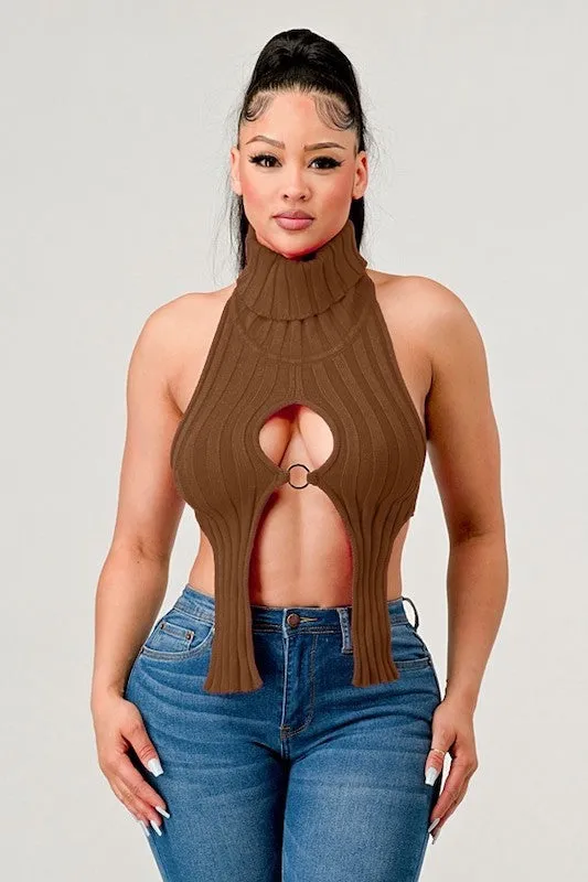 Turtle Neck Open Top