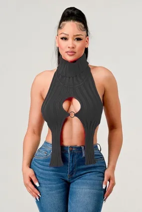 Turtle Neck Open Top