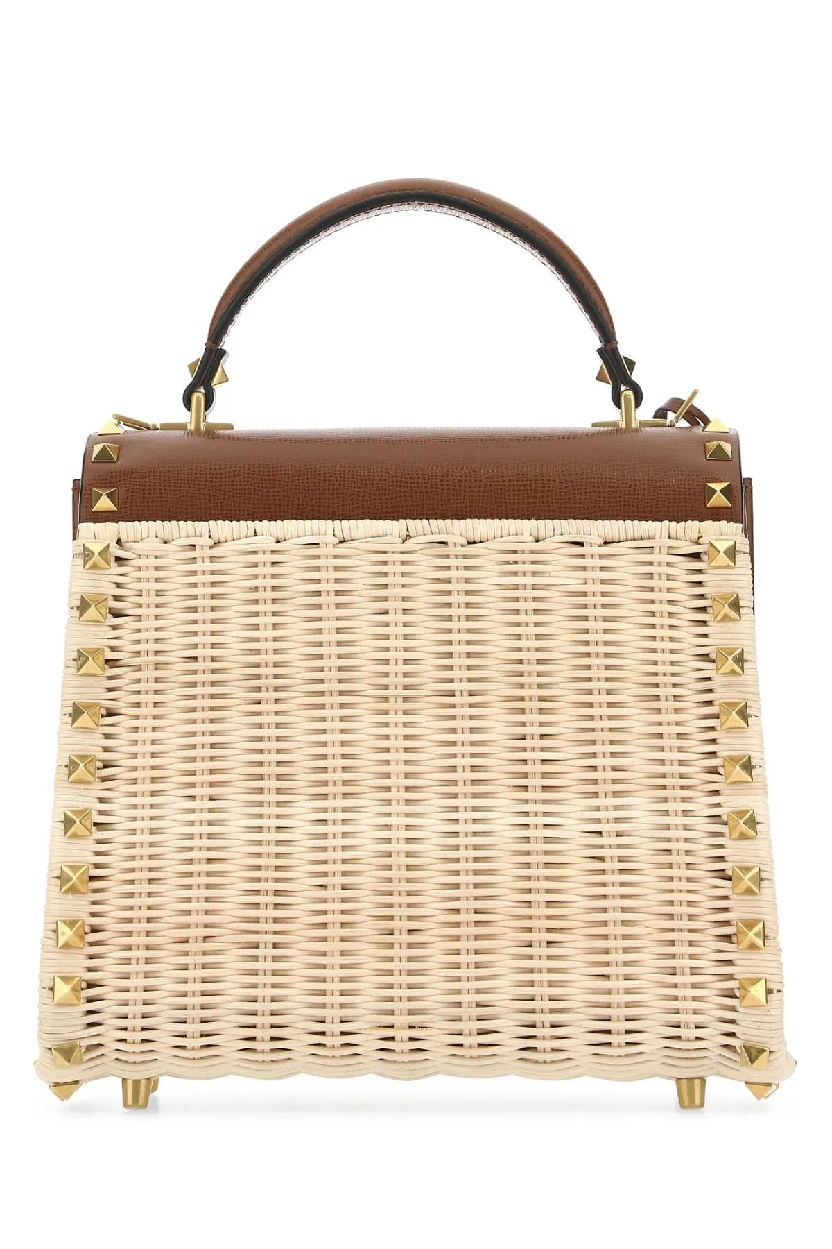 Valentino Garavani Rockstud Woven Tote Bag