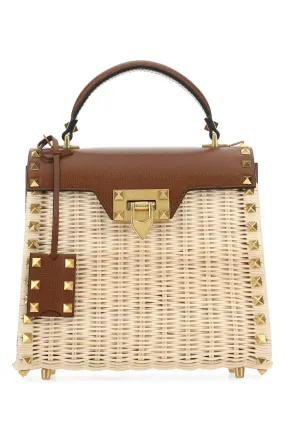 Valentino Garavani Rockstud Woven Tote Bag