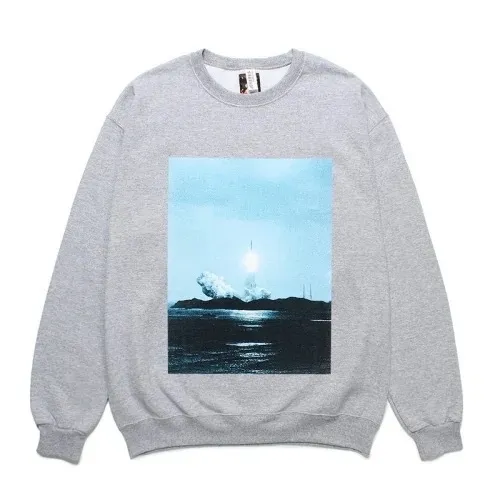 WACKO MARIA  |Crew Neck Street Style Long Sleeves Plain Cotton Sweatshirts