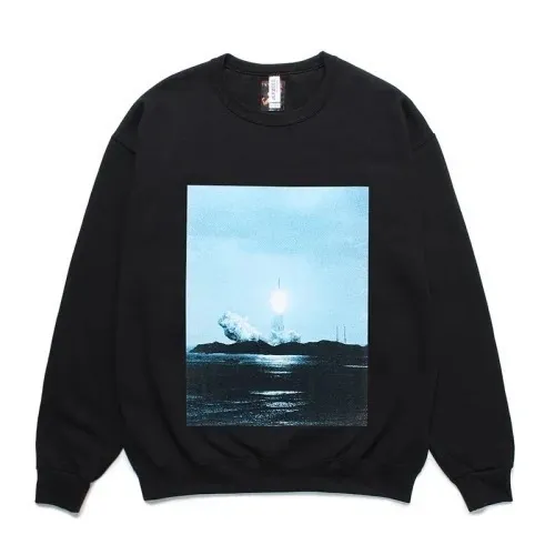 WACKO MARIA  |Crew Neck Street Style Long Sleeves Plain Cotton Sweatshirts