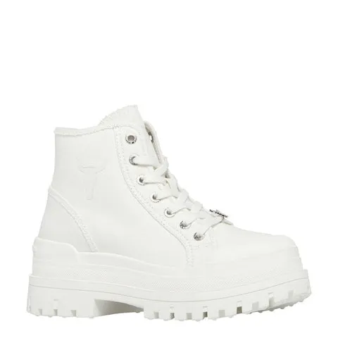 Windsor Smith DESERVE WHITE CANVAS BOOT