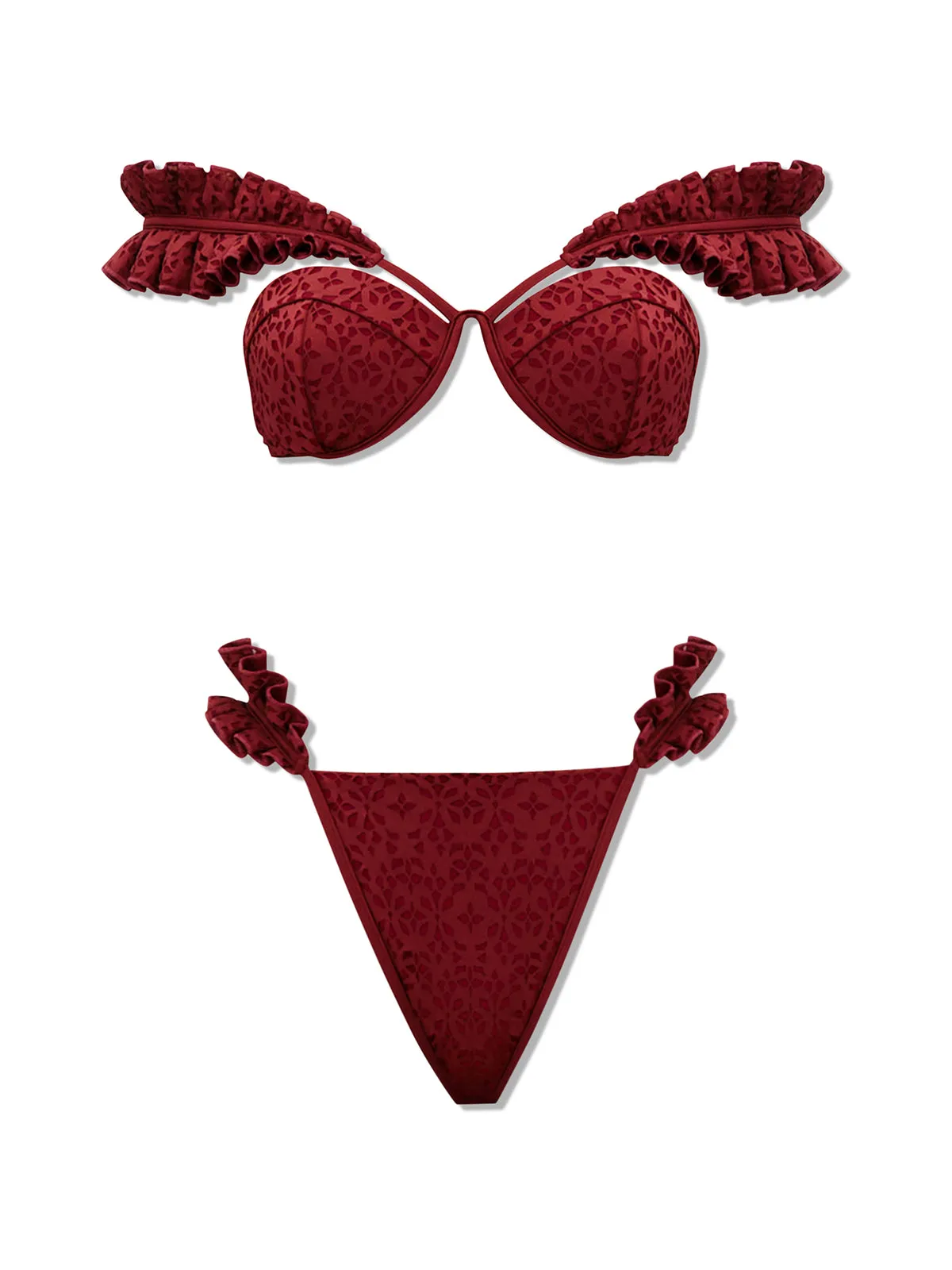 Wine Mulan Bikini