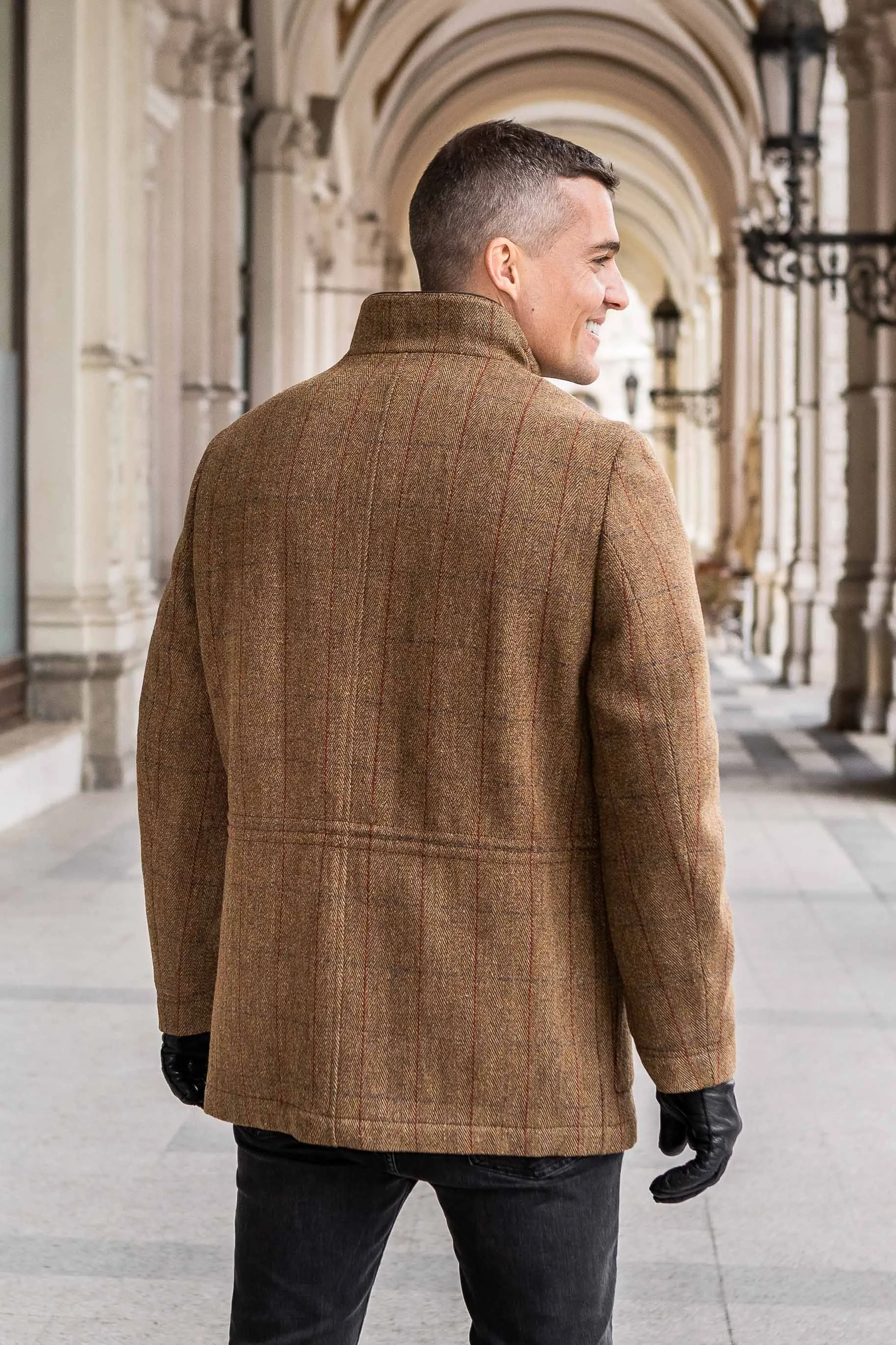 Winston Winter Shooting Coat in Tweed