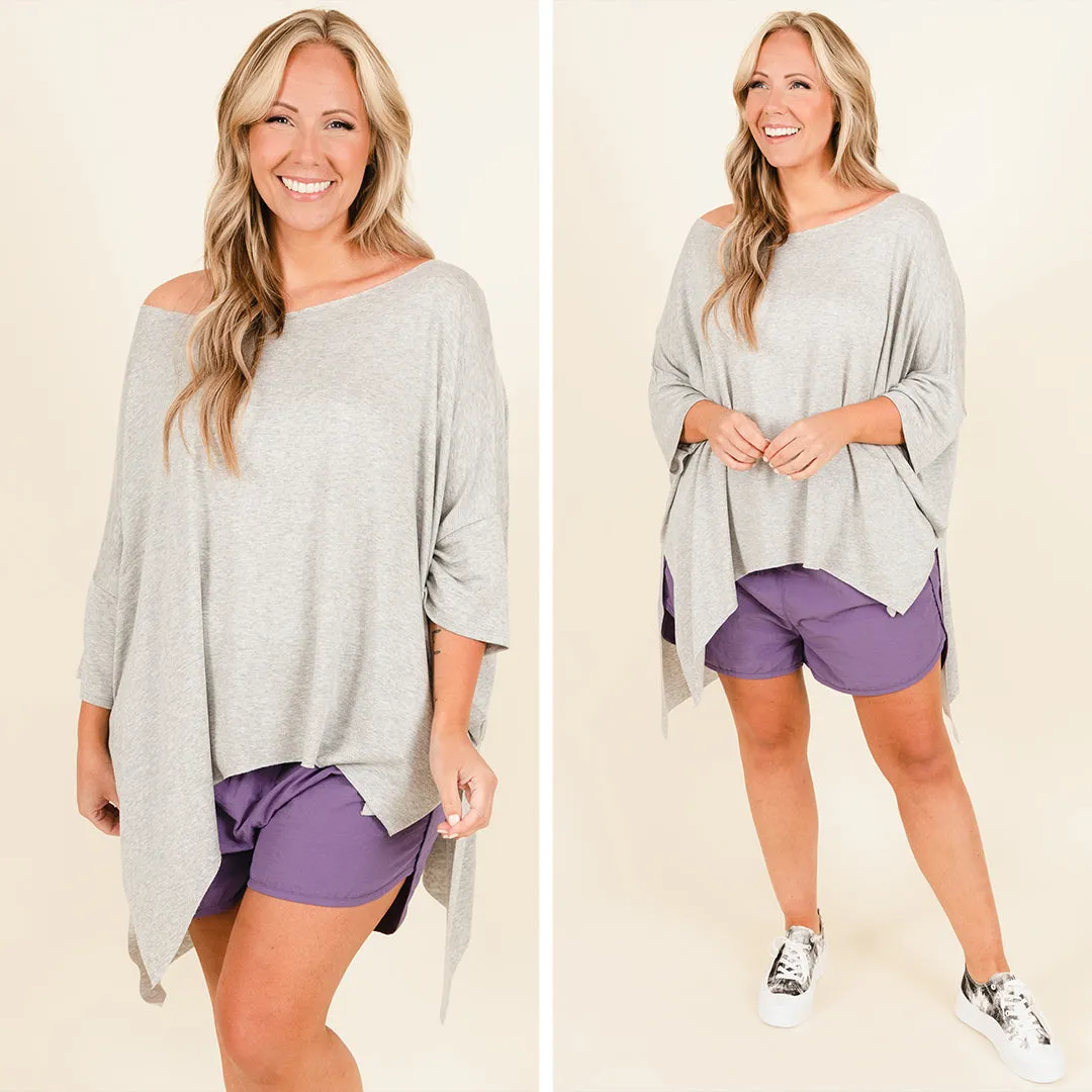 Your Point Of View Tunic, Heather Grey