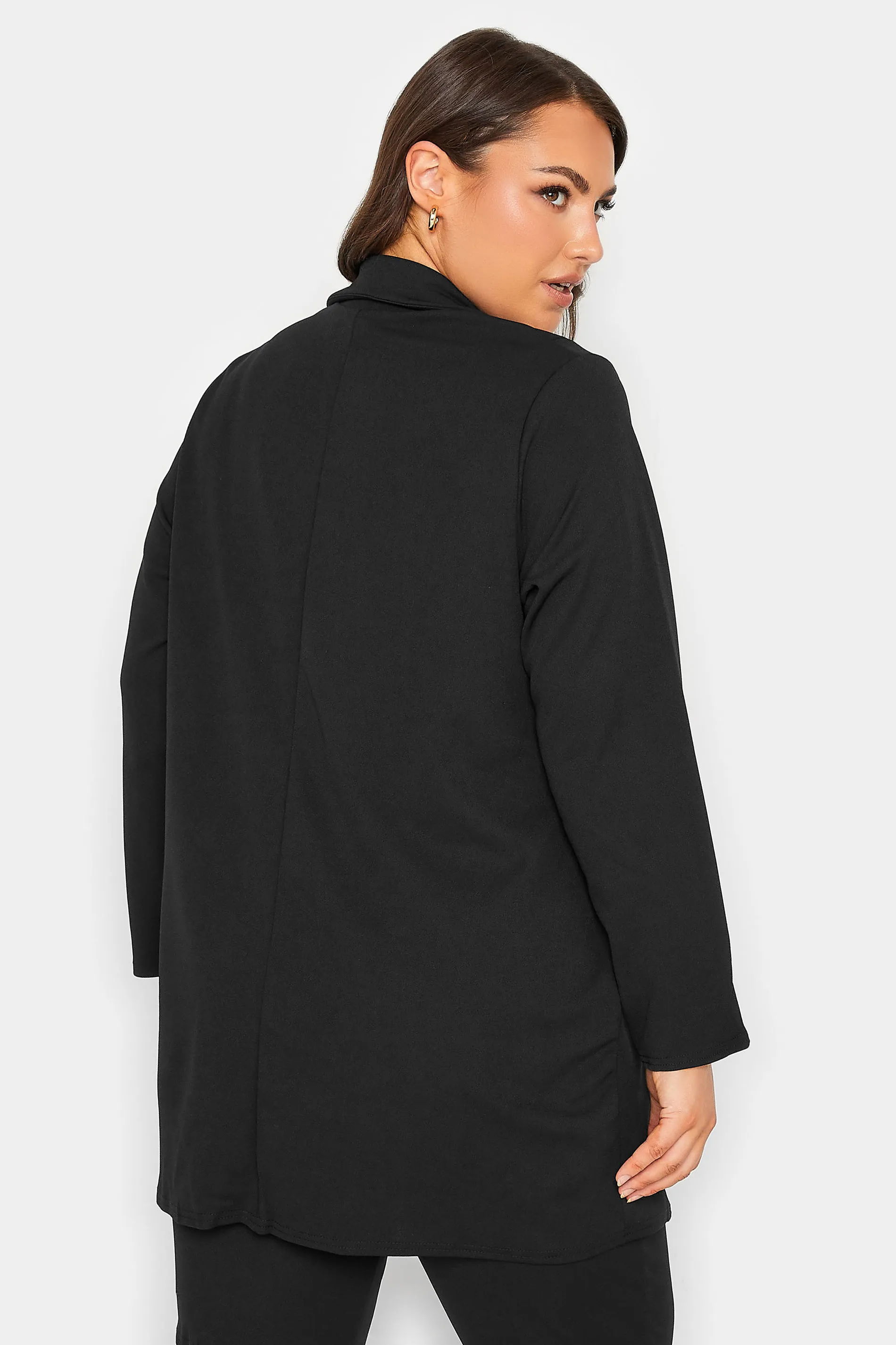 YOURS Curve Black Longline Blazer